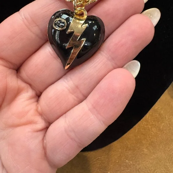 Upcycled charm necklace - Picture 2 of 3